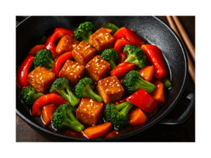 Quick vegetarian dinner recipes Asian vegetable stir fry with tofu
