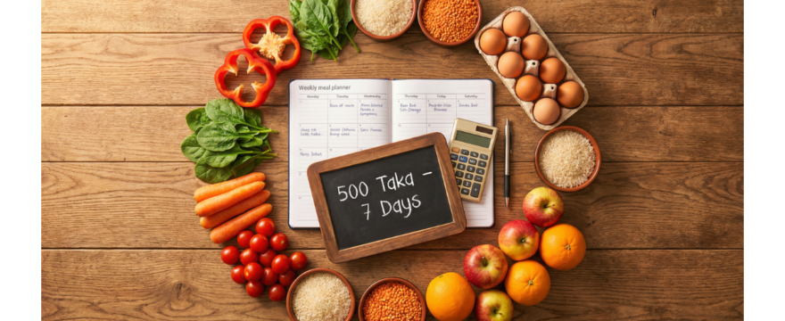 Weekly Meal Planner on a Budget: 7-Day Plan for 500 Taka