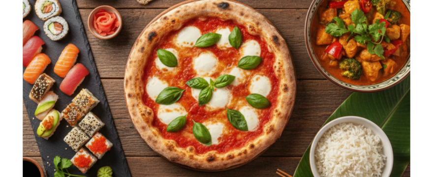 World Cuisine Guide: Italian Pizza, Japanese Sushi & Thai Curry